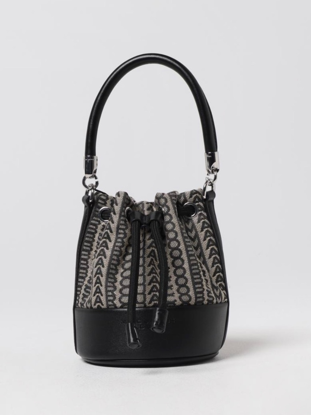 Mini Bucket Crossbody Bag in Black  and Brown - Picture 6 of 14